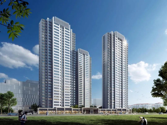 德盈龍華國際廣場首開住宅3號樓，共120套房源