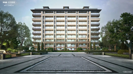 榮盛花語馨城平推5、6號樓，共144套精裝房源