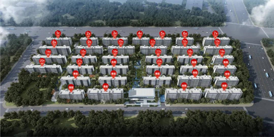 中海方山印加推3、4、11、20、21、23號樓，共196套精裝修房源