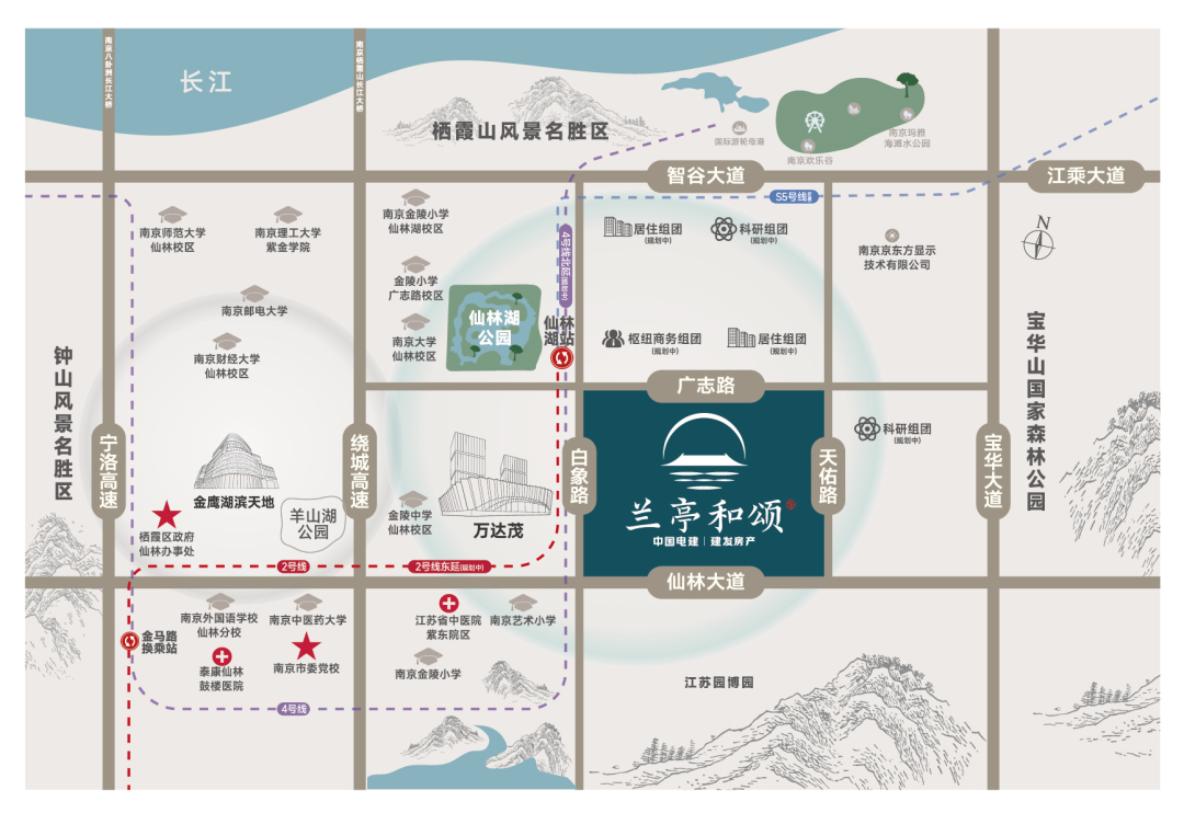 南京市蘭亭和頌的位置在哪里？仙林湖蘭亭和頌區(qū)位分析