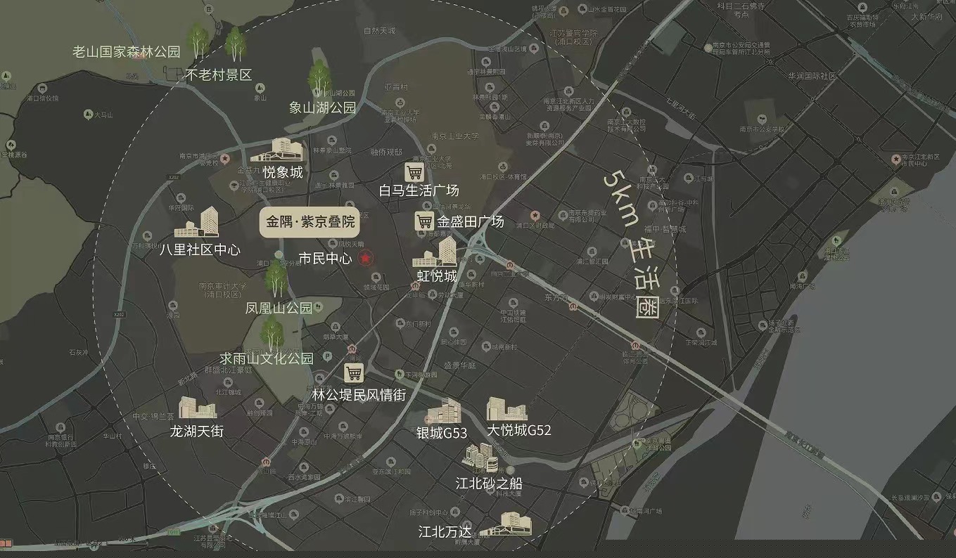 金隅紫京疊院區(qū)位圖