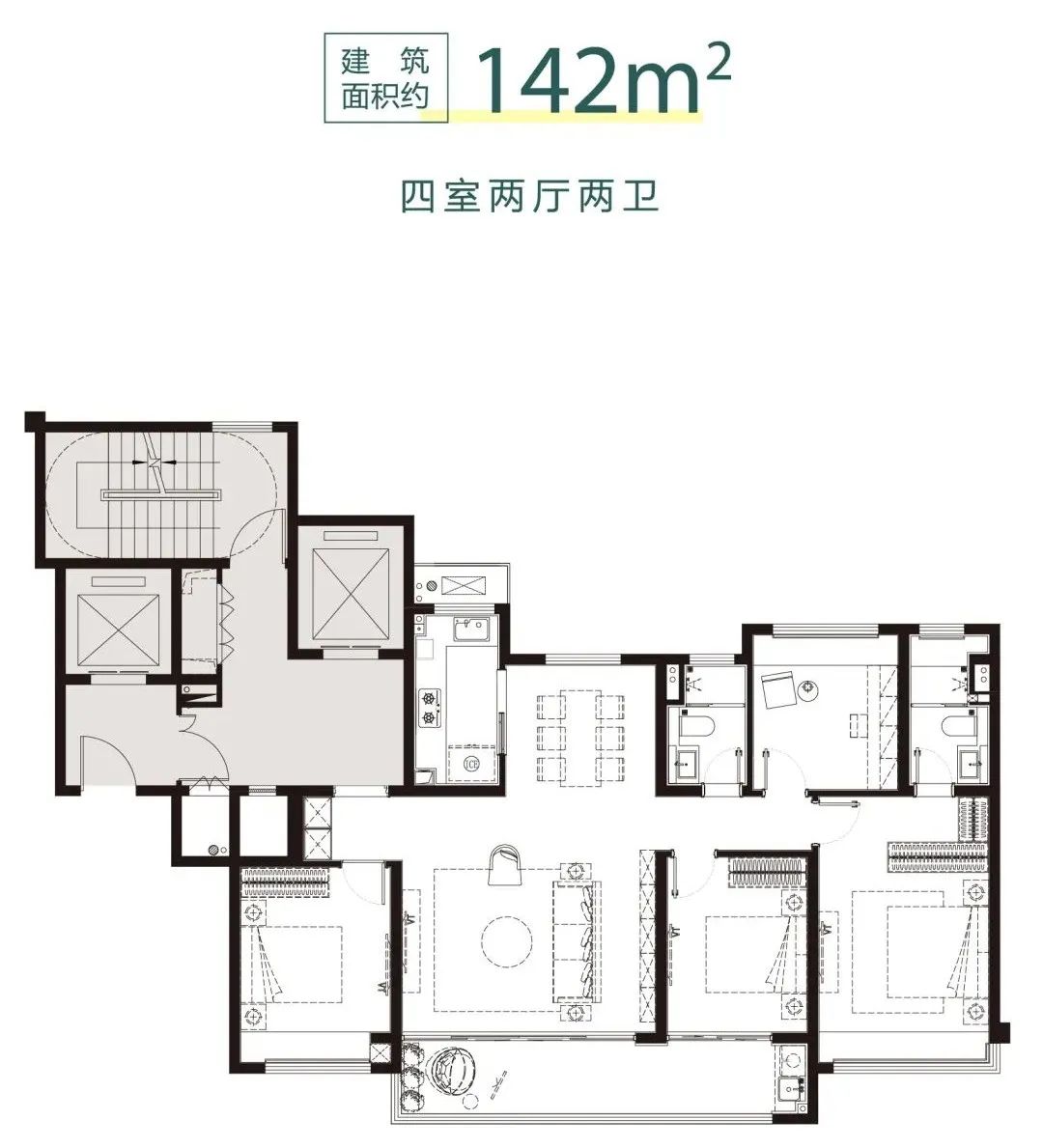 142㎡戶型圖