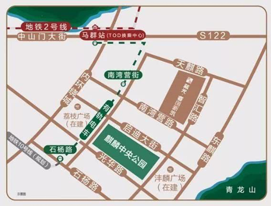 藍光睿創(chuàng)新筑區(qū)位圖