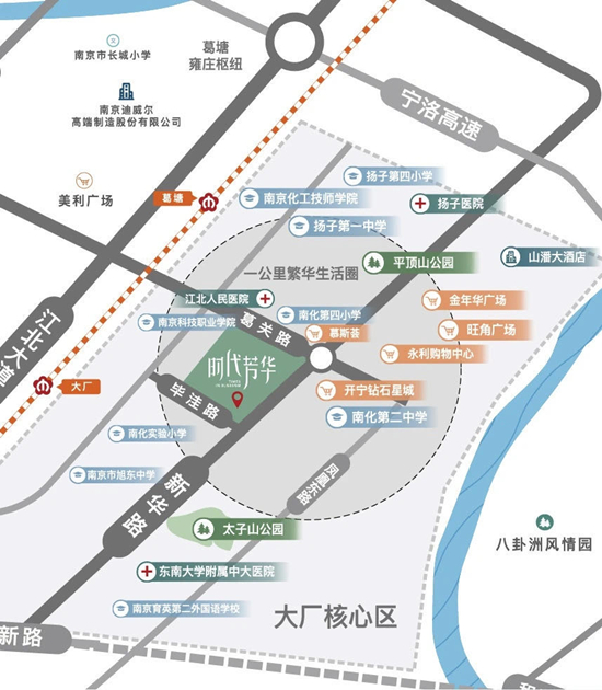 時代芳華區(qū)位圖