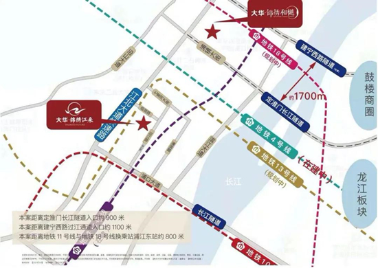 大華錦繡江來區(qū)位圖