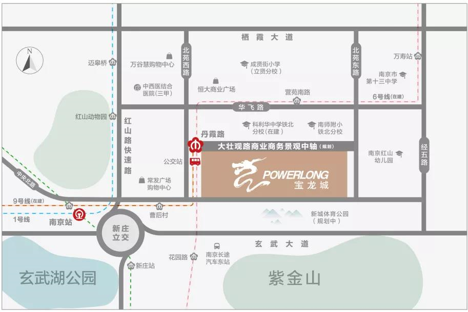 玄武寶龍城區(qū)位圖
