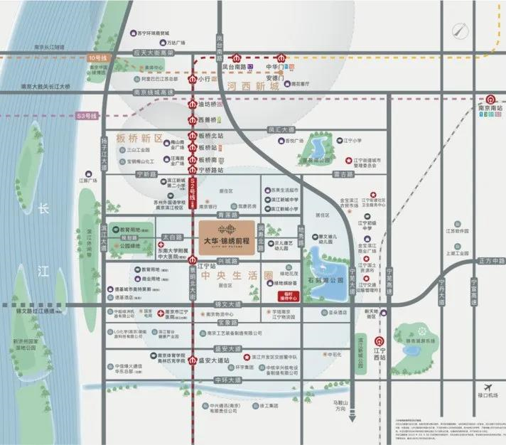 大華錦繡前程區(qū)位圖