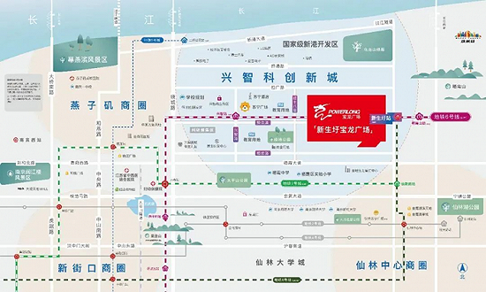 新生圩寶龍廣場區(qū)位圖