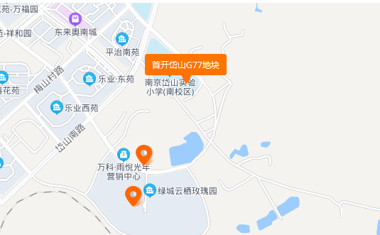 首開(kāi)南岸潮鳴的區(qū)位圖