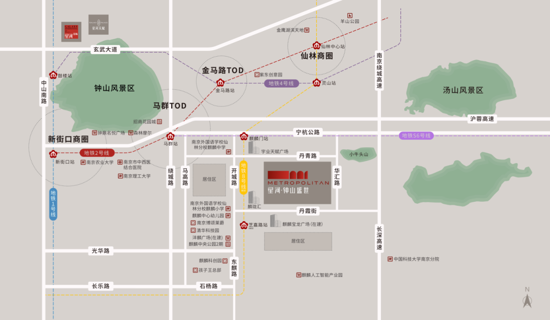 星河鐘山盛世的區(qū)位圖